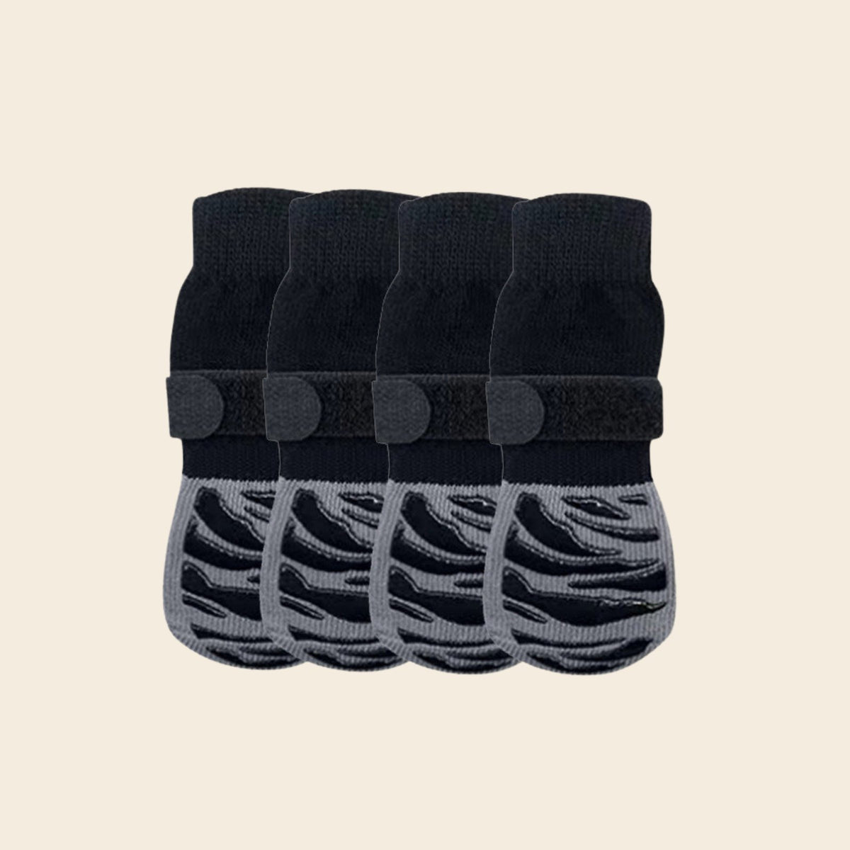 Four anti-slip grip socks for senior dogs