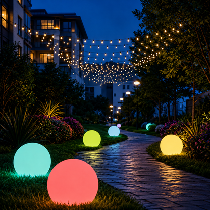 Spherical Garden Light