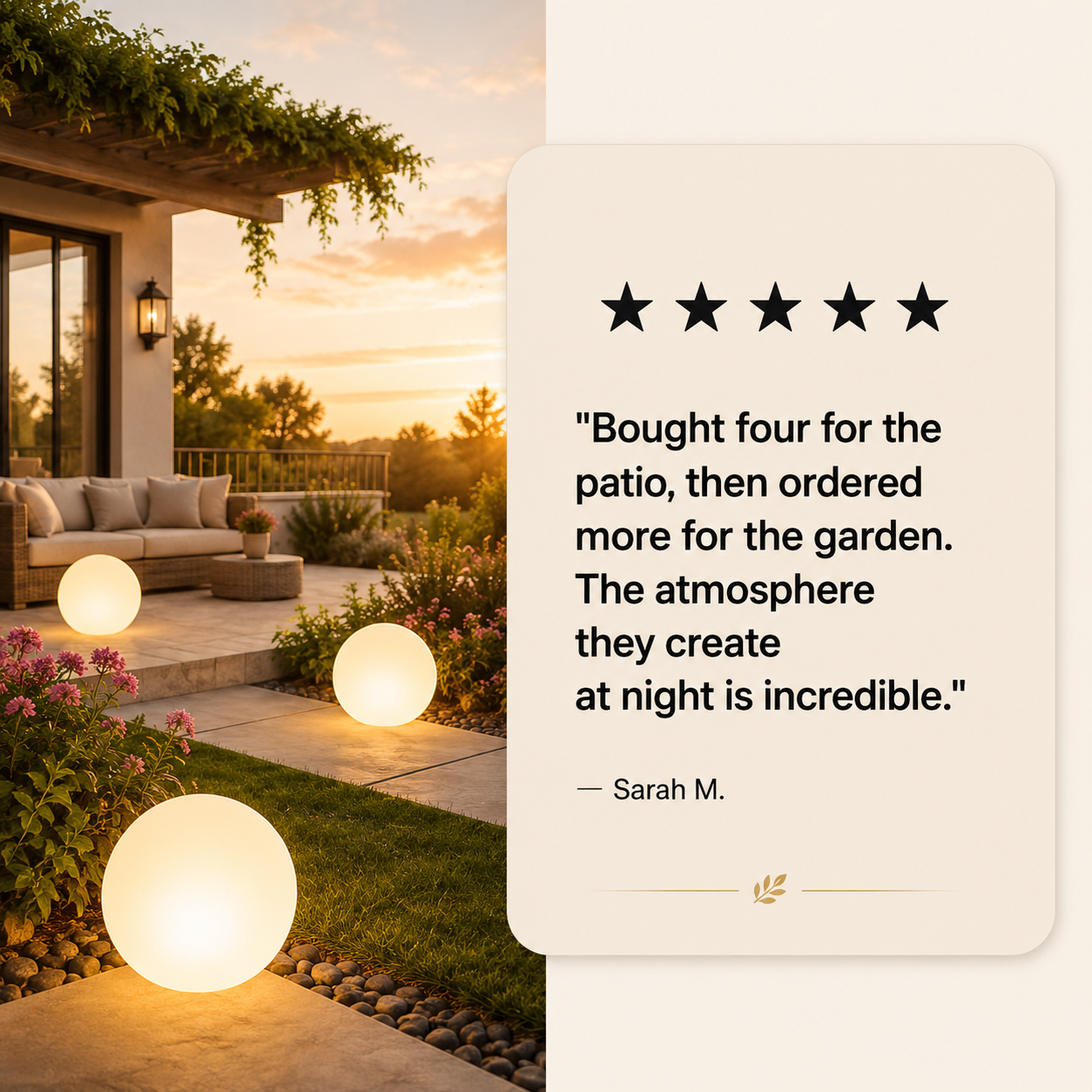 Spherical Garden Light