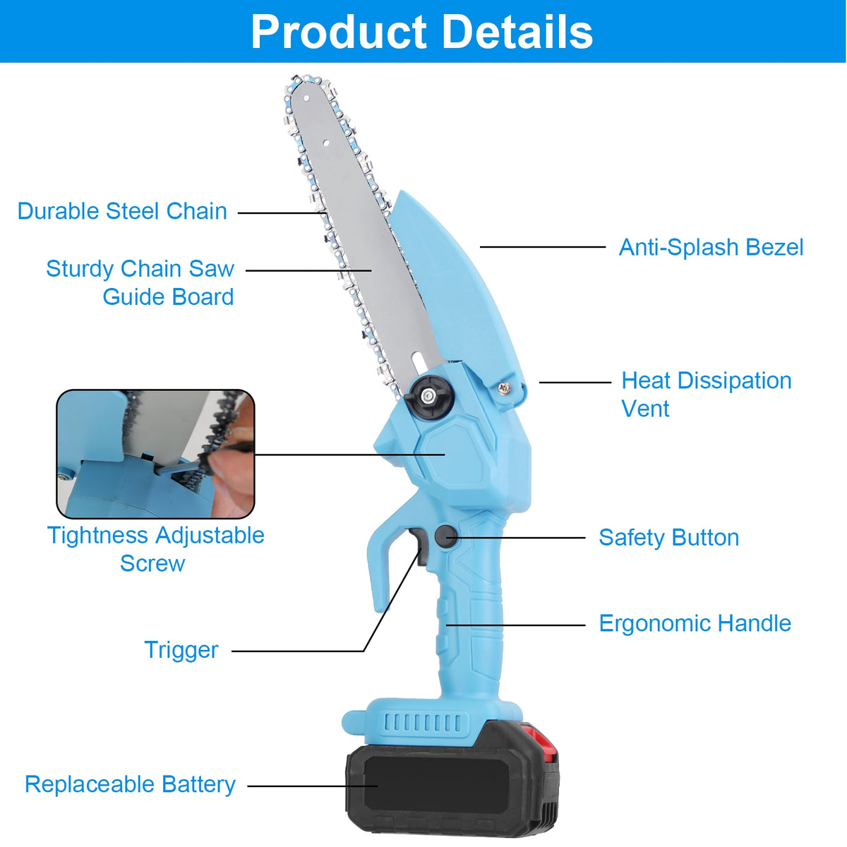 8” Cordless Chainsaw